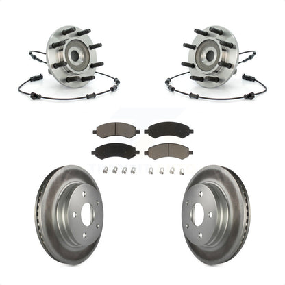 Hub Bearing Coat Brake Rotor Pads Front Kit For Dodge Ram 1500 With 8 Lug Wheels