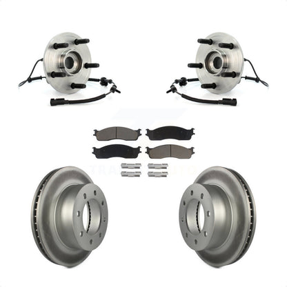 Hub Bearing Coat Brake Rotor Pads Front Kit For Dodge Ram 1500 With 5 Lug Wheels