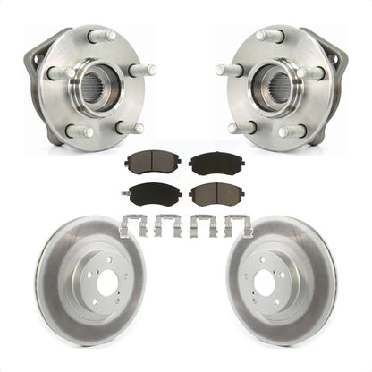 Hub Bearing Coat Brake Rotor Pad Front Kit For Subaru Outback Impreza Legacy WRX
