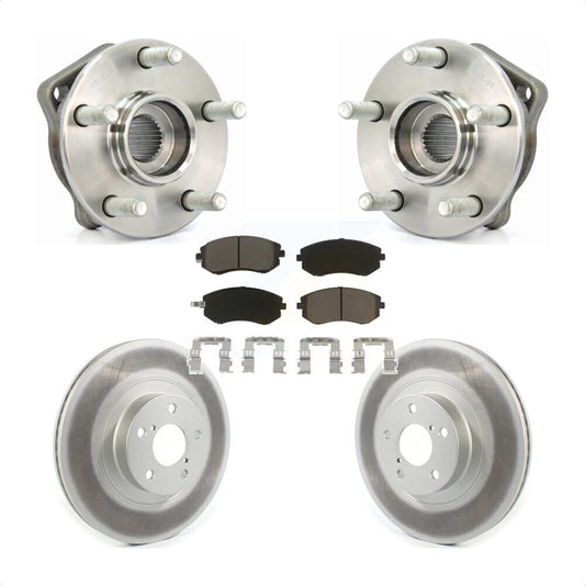 Hub Bearing Coat Brake Rotor Pad Front Kit For Subaru Outback Impreza Legacy WRX