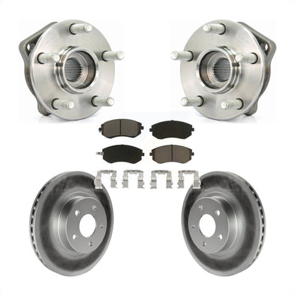 Hub Bearing Assembly Coated Brake Rotor Pads Front Kit For Subaru Impreza Legacy