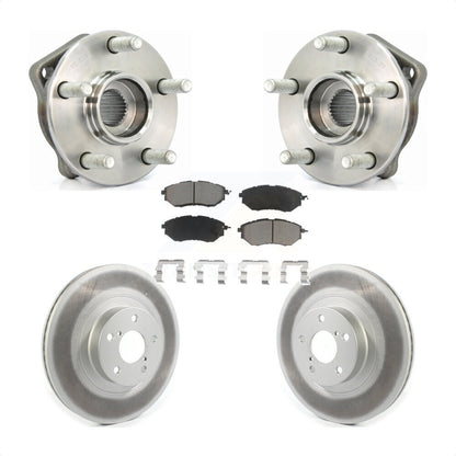 Hub Bearing Coat Brake Rotor Pads Front Kit For 09 Subaru Legacy 3.0 R with 3.0L