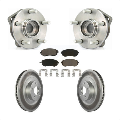 Hub Bearing Coated Disc Brake Rotor Pad Front Kit For 2005 Subaru Outback Legacy