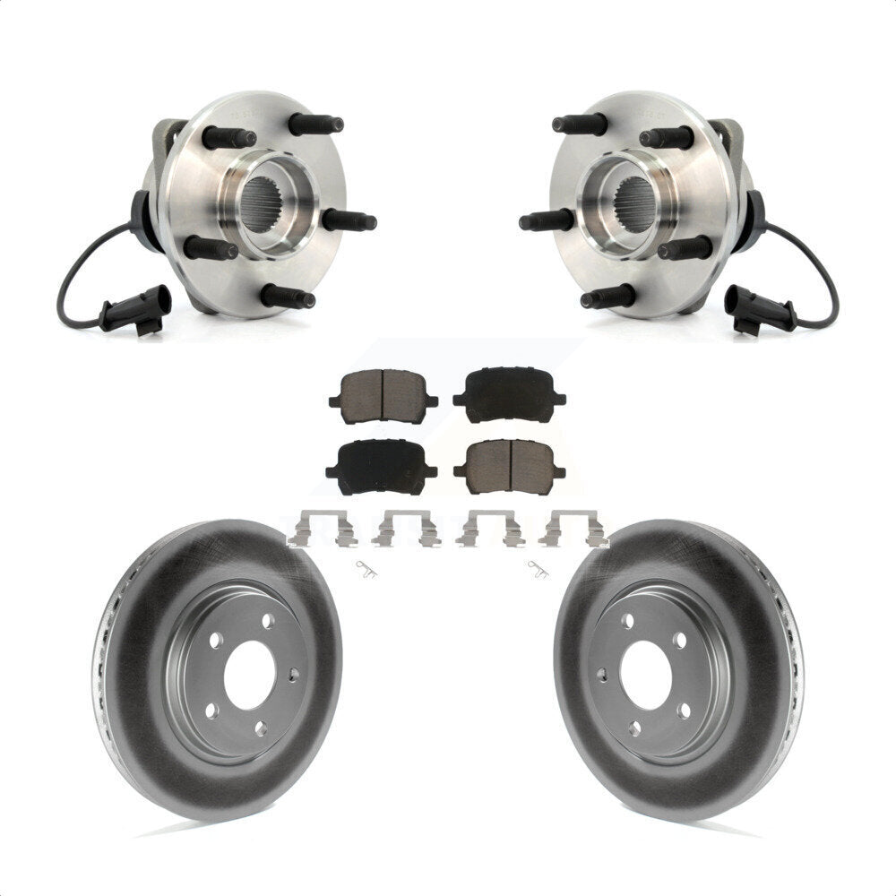 Hub Bearing Coat Brake Rotor Pads Front Kit For Chevrolet Malibu Pontiac G6 Aura