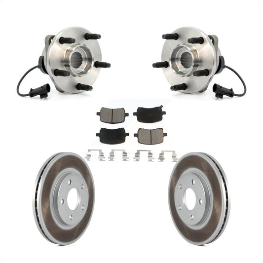 Hub Bearing Assembly Coated Disc Brake Rotor Pads Front Kit For Chevrolet Malibu