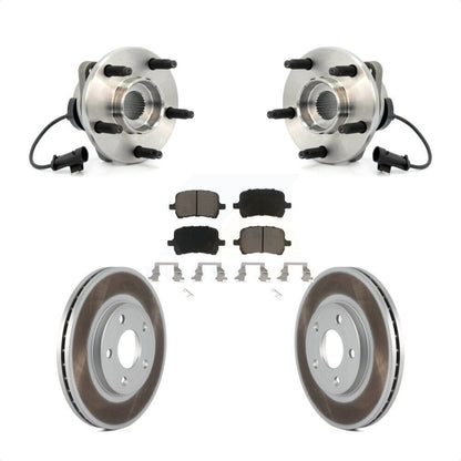 Hub Bearing Coated Brake Rotor And Pad Front Kit For Chevrolet Malibu Pontiac G6