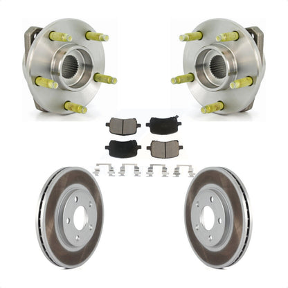 Hub Bearing Assembly Coated Disc Brake Rotor Pads Front Kit For Chevrolet Malibu