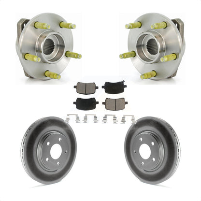 Hub Bearing Coated Brake Rotor And Pad Front Kit For Chevrolet Malibu Pontiac G6