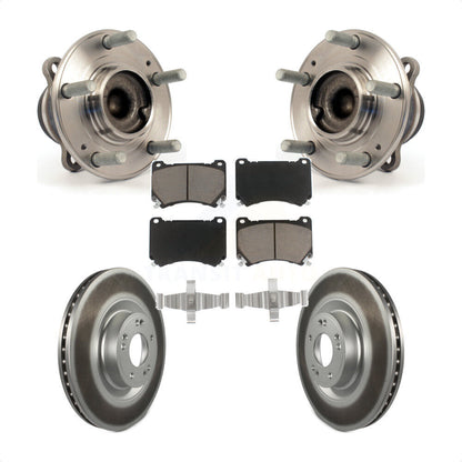 Hub Bearing Assembly Coated Brake Rotor Pads Front Kit For Hyundai Genesis Equus
