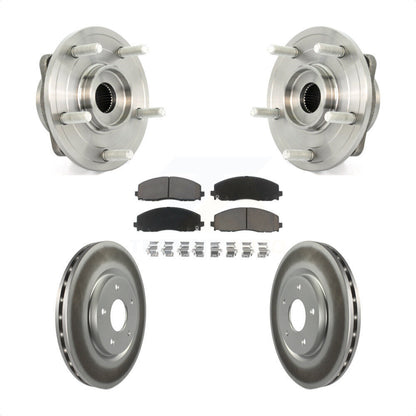 Hub Bearing Assembly Coated Disc Brake Rotor And Pad Front Kit For Dodge Journey