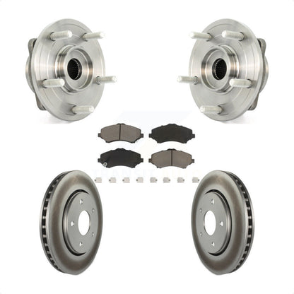 Hub Bearing Assembly Coated Disc Brake Rotor And Pad Front Kit For Dodge Journey