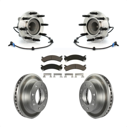Hub Bearing Coat Brake Rotor Pad Front Kit For Chevrolet GMC Express 2500 Savana
