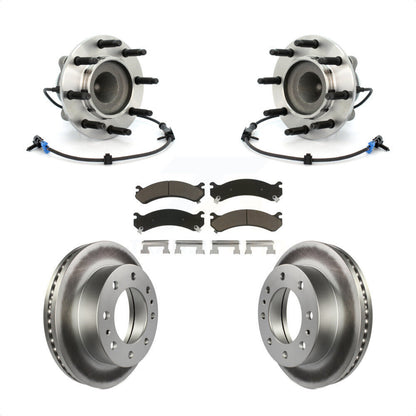 Hub Bearing Coat Brake Rotor Pad Front Kit For Chevrolet Express 4500 GMC Savana