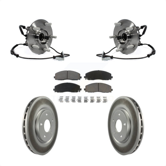 Hub Bearing Coat Brake Rotor Pad Front Kit For Dodge Grand Caravan Chrysler Town
