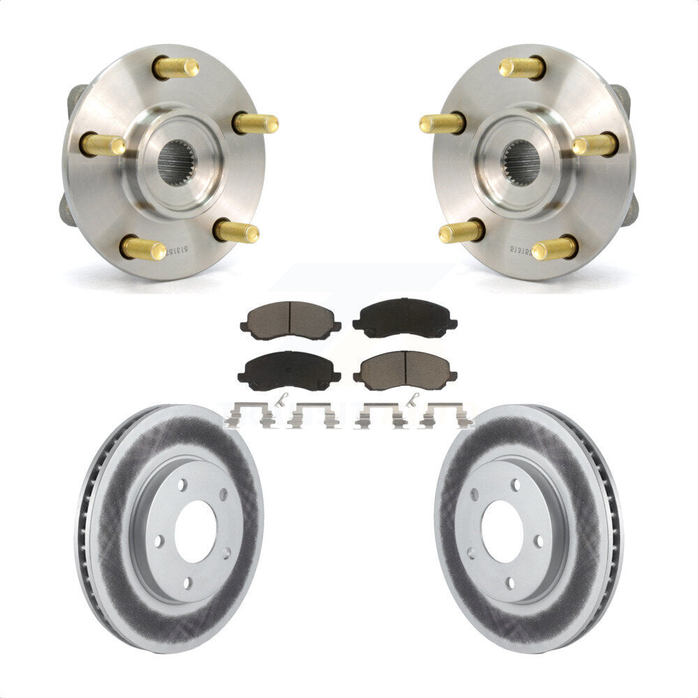 Hub Bearing Coat Brake Rotor Pad Front Kit For Chrysler Sebring Mitsubishi Dodge