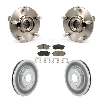 Hub Bearing Coated Brake Rotor & Pads Front Kit For Nissan Sentra SE-R with 2.5L
