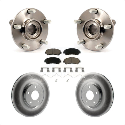 Hub Bearing Assembly Coated Disc Brake Rotor And Pad Front Kit For Nissan Sentra