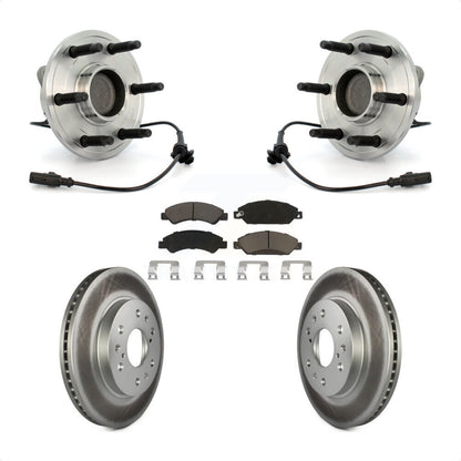 Hub Bearing Coat Brake Rotor Pads Front Kit For Chevrolet Avalanche GMC Tahoe XL