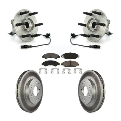 Hub Bearing Coat Brake Rotor Pads Front Kit For Chevrolet Avalanche Cadillac GMC