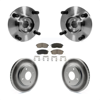 Hub Bearing Assembly Coated Disc Brake Rotor Pad Front Kit For Nissan Versa Cube