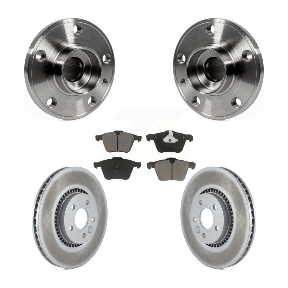 Hub Bearing Coat Brake Rotor Pads Front Kit For Volvo XC70 S60 V60 S80 Cross V70