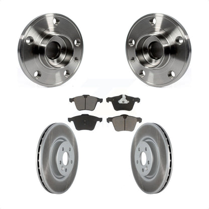 Hub Bearing Coated Disc Brake Rotor Pad Front Kit For Volvo XC70 S60 V60 S80 V70