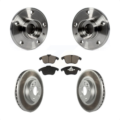 Hub Bearing Coated Disc Brake Rotor Pad Front Kit For Volvo XC70 S60 V60 S80 V70
