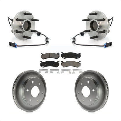 Hub Bearing Coated Brake Rotor Pads Front Kit For Chevrolet Astro GMC Safari RWD