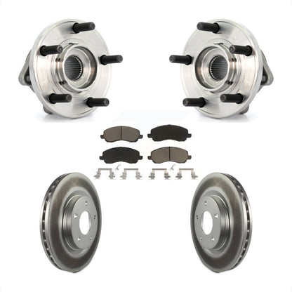 Hub Bearing Coated Disc Brake Rotor Pad Front Kit For Chrysler 200 Dodge Avenger