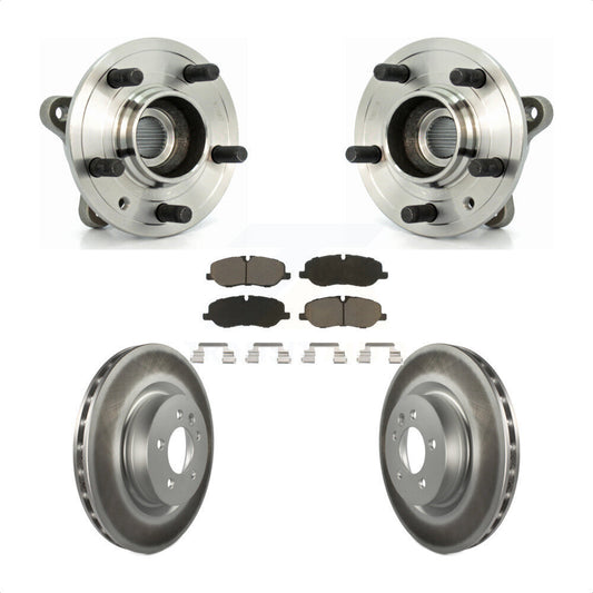 Hub Bearing Assembly Coated Brake Rotor Pad Front Kit For Land Rover Range Sport
