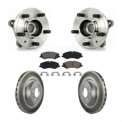 Hub Bearing Coated Disc Brake Rotor Pad Front Kit For Land Rover Range Sport LR4
