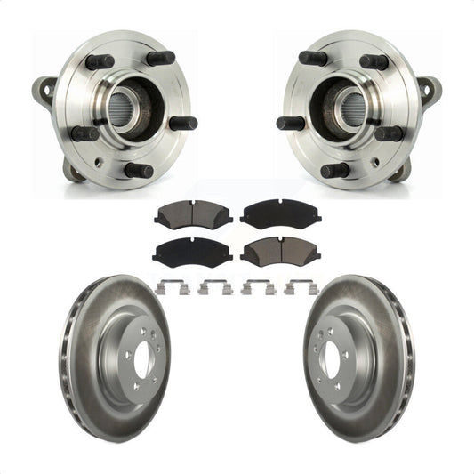 Hub Bearing Coated Disc Brake Rotor Pad Front Kit For Land Rover Range Sport LR4
