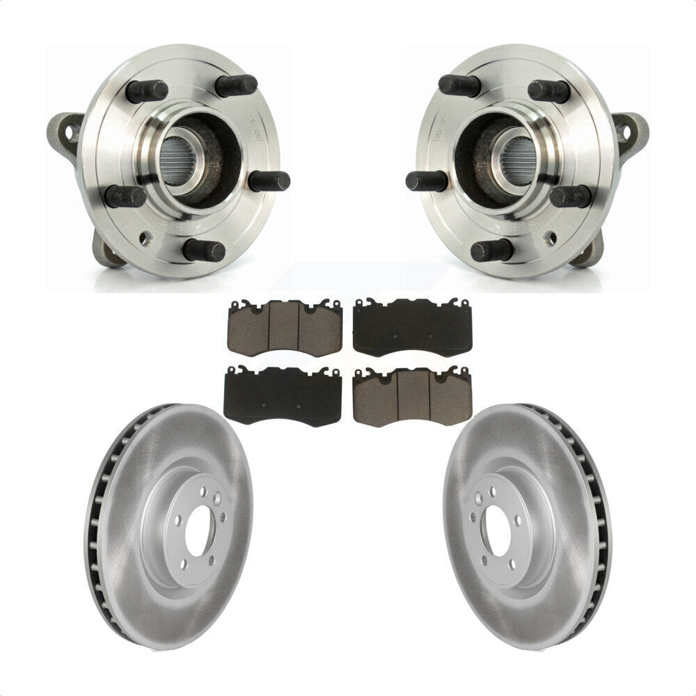 Hub Bearing Assembly Coated Brake Rotor Pad Front Kit For Land Rover Range Sport
