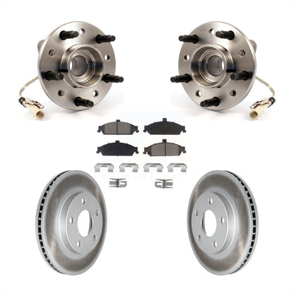 Hub Bearing Coat Brake Rotor Pad Front Kit For Pontiac Grand Am Chevrolet Malibu