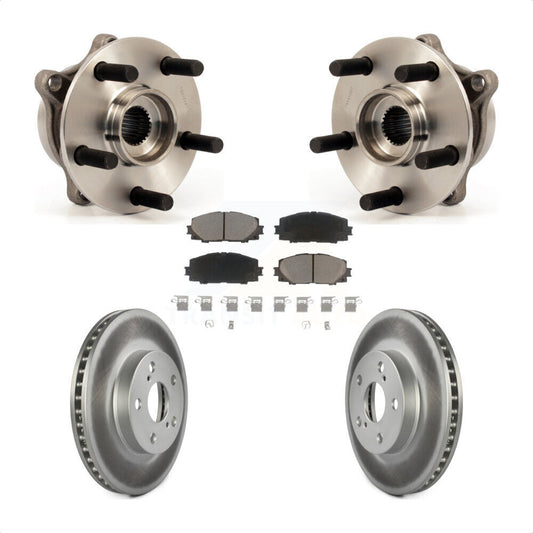 Hub Bearing Coat Brake Rotor Pad Front Kit For Toyota Prius Lexus CT200h Plug-In