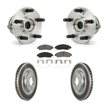 Hub Bearing Coated Disc Brake Rotor Pads Front Kit For Honda Pilot Acura MDX ZDX