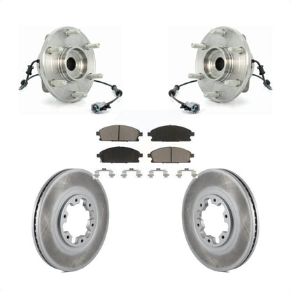Hub Bearing Coated Brake Rotor Pad Front Kit For 2004 Nissan Pathfinder To 07 04