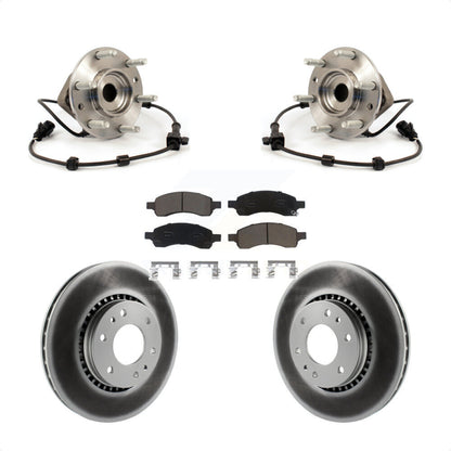 Hub Bearing Coated Brake Rotor Pad Front Kit For Chevrolet Trailblazer GMC Envoy