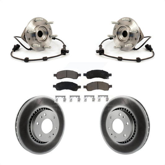 Hub Bearing Coated Brake Rotor Pad Front Kit For Chevrolet Trailblazer GMC Envoy