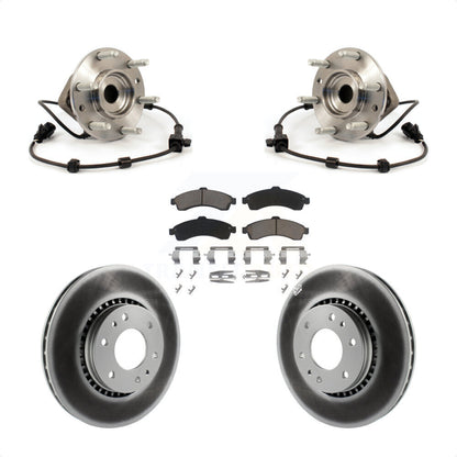 Hub Bearing Coated Brake Rotor Pad Front Kit For Chevrolet GMC Trailblazer Envoy