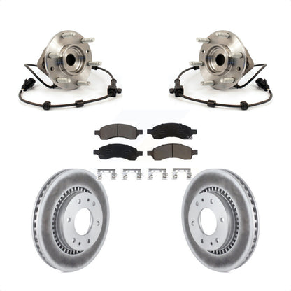 Hub Bearing Coated Brake Rotor Pad Front Kit For Chevrolet Trailblazer GMC Envoy