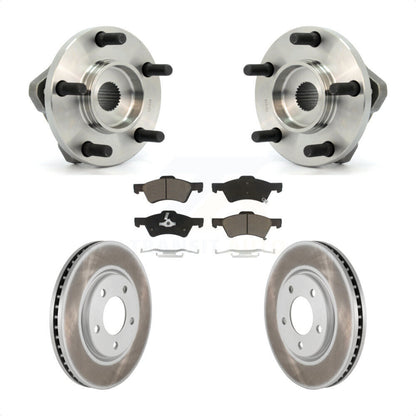 Hub Bearing Coat Brake Rotor Pad Front Kit For Dodge Grand Caravan Chrysler Town