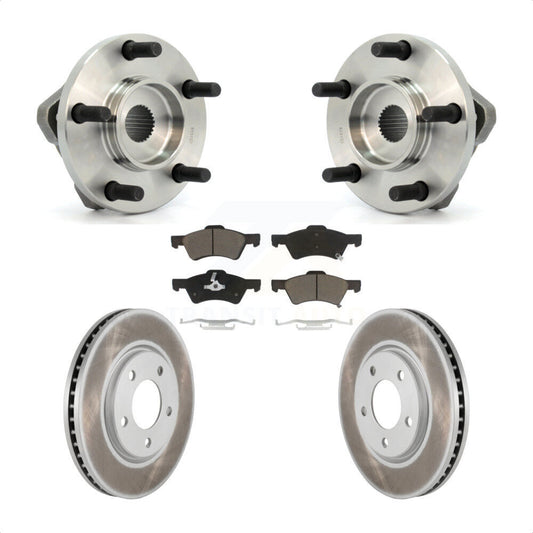 Hub Bearing Coat Brake Rotor Pad Front Kit For Dodge Grand Caravan Chrysler Town