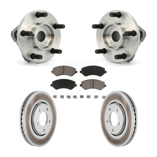 Hub Bearing Coat Brake Rotor Pad Front Kit For Dodge Caravan Grand Chrysler Town