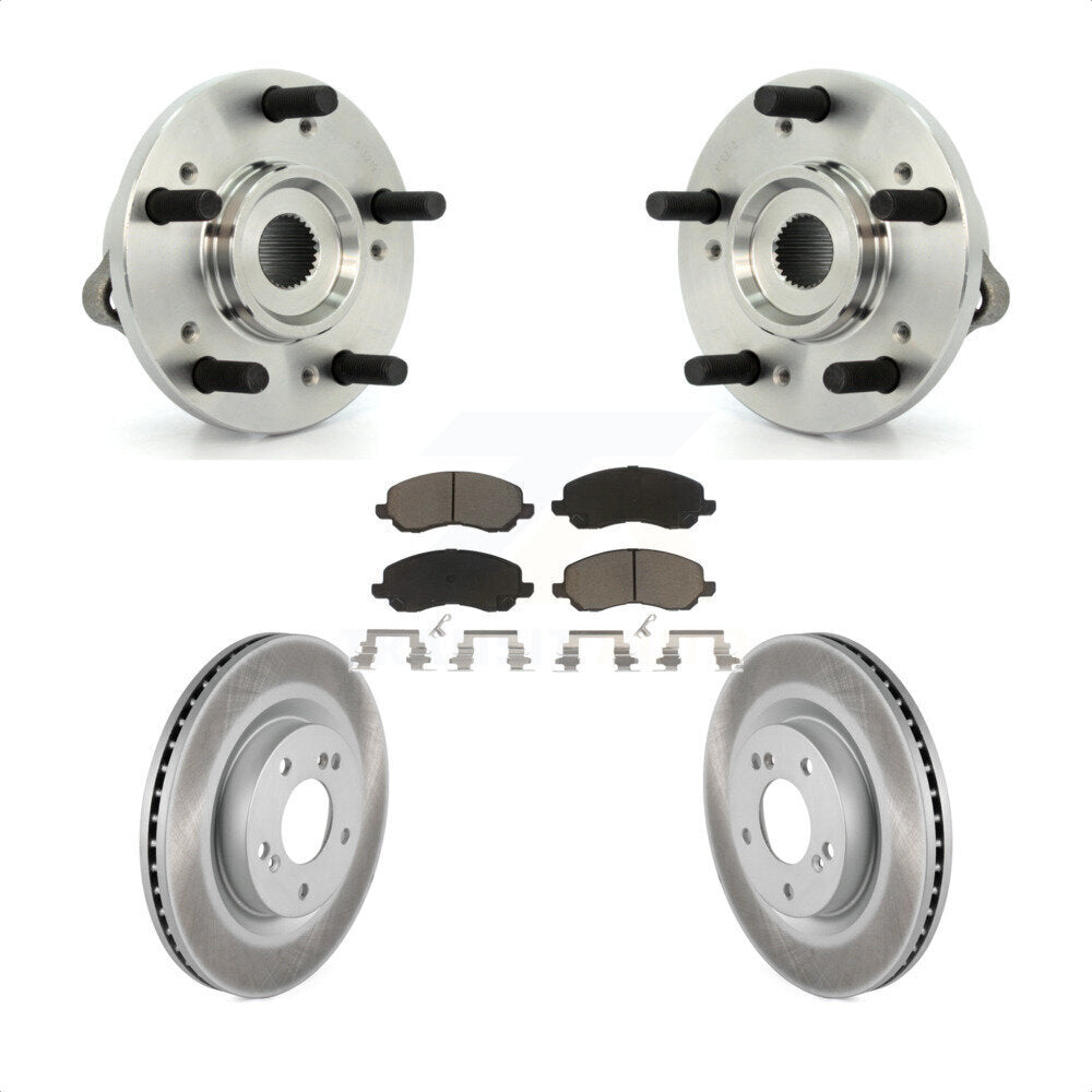 Hub Bearing Coated Disc Brake Rotor Pads Front Kit For Mitsubishi Eclipse Galant