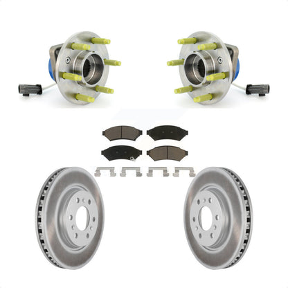 Hub Bearing Coated Brake Rotor Pad Front Kit For Pontiac Montana Chevrolet Buick