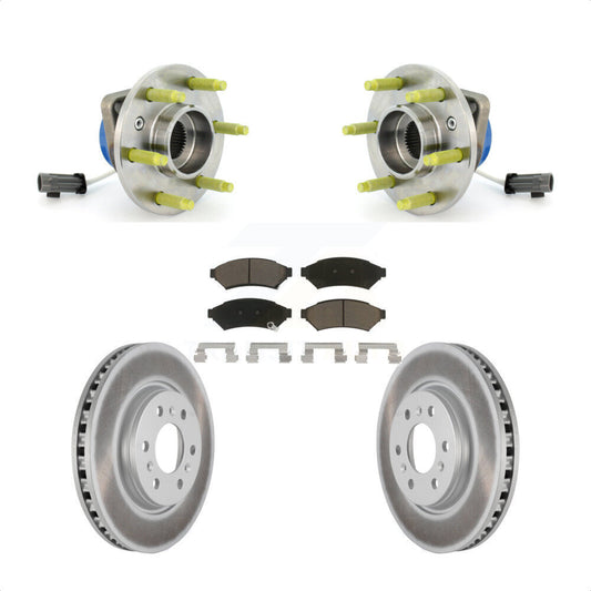Hub Bearing Coated Brake Rotor Pad Front Kit For Pontiac Montana Chevrolet Buick
