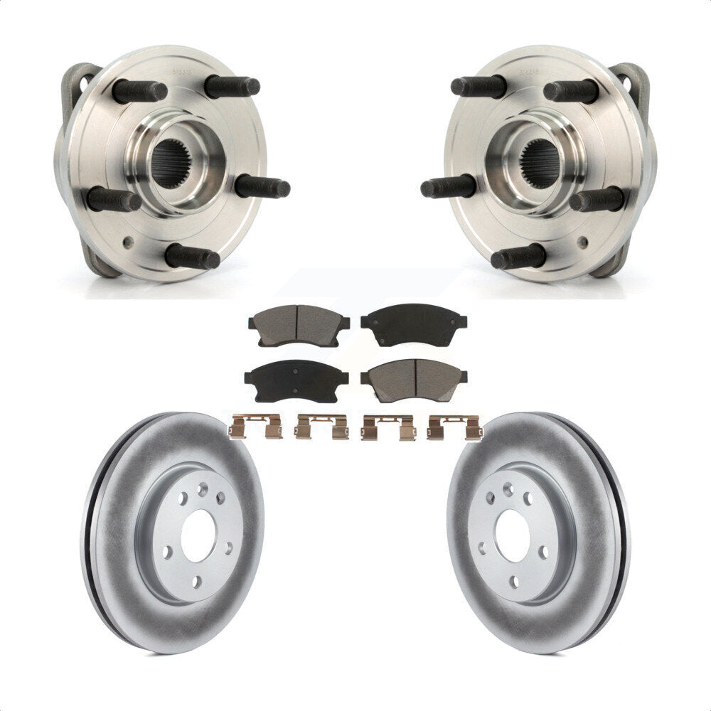 Hub Bearing Assembly Coat Brake Rotor Pads Front Kit For Chevrolet Cruze Limited