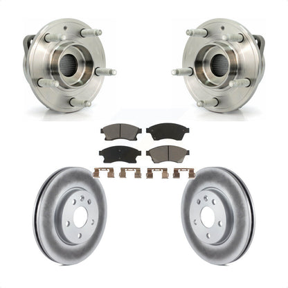 Hub Bearing Coat Brake Rotor Pads Front Kit For 14-15 Chevrolet Cruze GAS engine