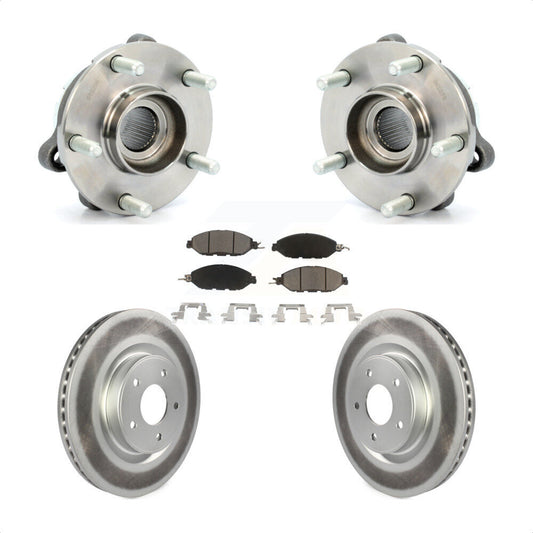 Hub Bearing Coat Brake Rotor Pad Front Kit For Nissan Pathfinder Murano INFINITI
